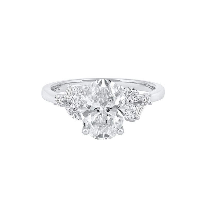 Nora Lab Grown Diamond Engagement Ring in 14K White Gold (2 1/2 ct. tw.) – Image 1 of 5