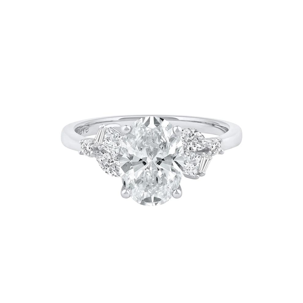 Nora Lab Grown Diamond Engagement Ring in 14K White Gold (2 1/2 ct. tw.) – Image 1 of 5