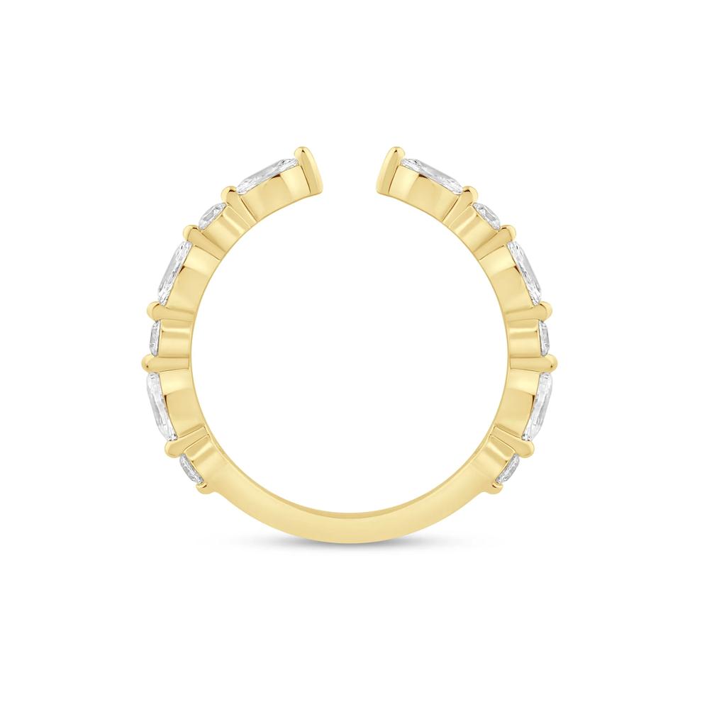Lab Grown Diamond Open Band in 14K Yellow Gold (1/2 ct. tw.) – Image 2 of 3