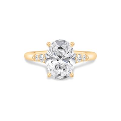 Lab Grown Diamond Engagement Ring in 14K Gold
