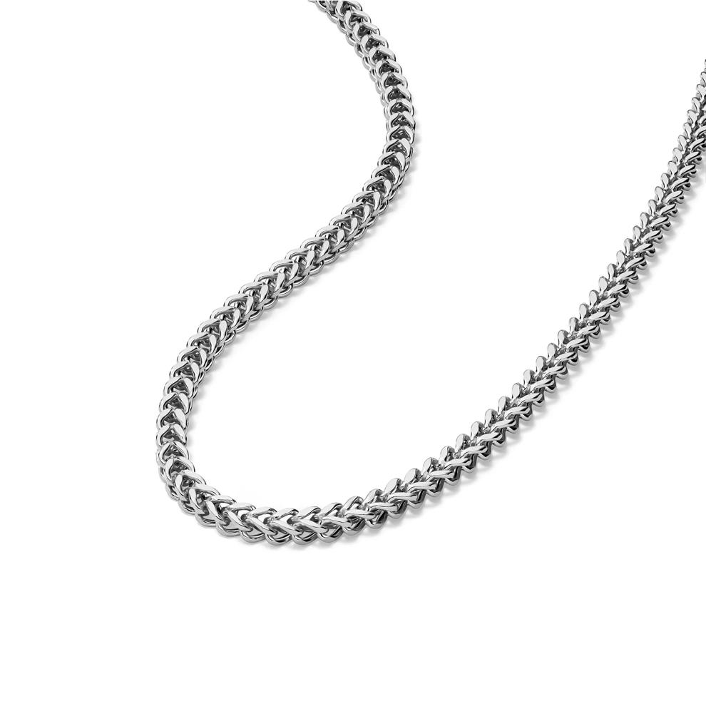 Square Franco Chain in 14K White Gold, 24" – Image 4 of 5