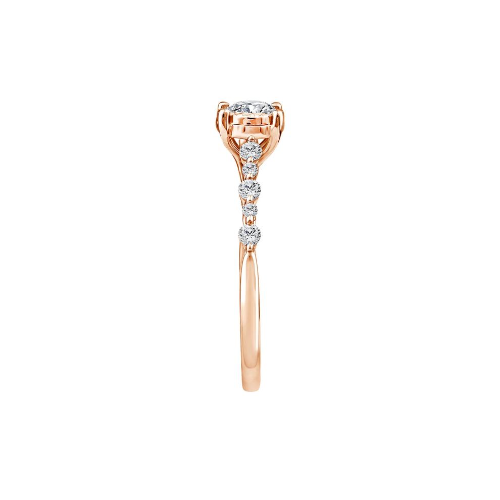 Lab Grown Diamond Promise Ring in 10K Rose Gold (1/2 ct. tw.) – Image 3 of 3