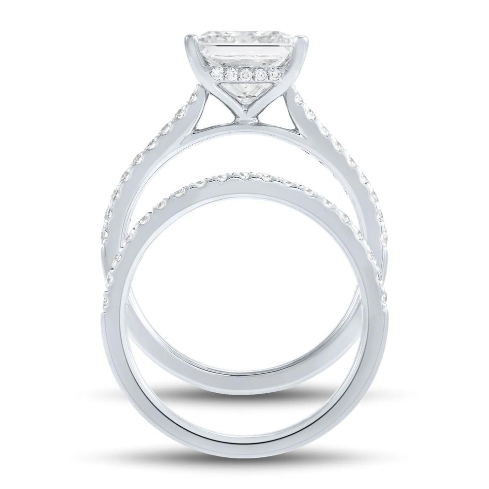 Lab Grown Diamond Wedding Set in 14K White Gold (3 1/2 ct. tw.) – Image 2 of 5
