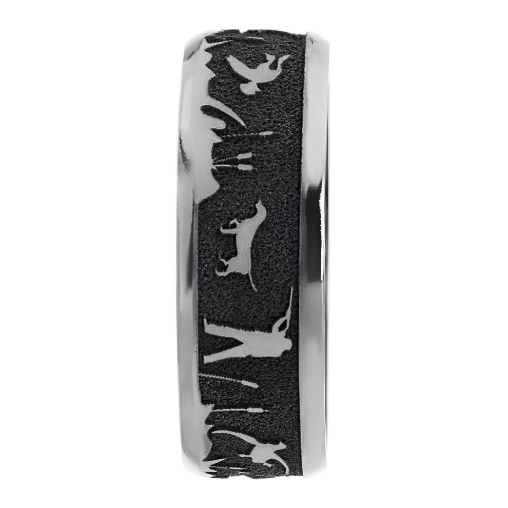 Men's Duck Hunt Band in Titanium and Cocobolo Hardwood, 8MM – Image 3 of 3