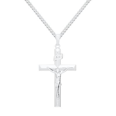 Crucifix Pendant in Sterling Silver