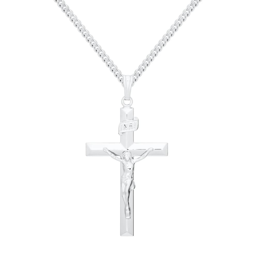 Crucifix Pendant in Sterling Silver – Image 1 of 3