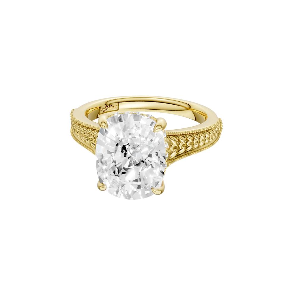 Isabelle Lab Grown Diamond Limited Edition Engagement Ring in 18K Yellow Gold (4 1/7 ct. tw.) – Image 2 of 5