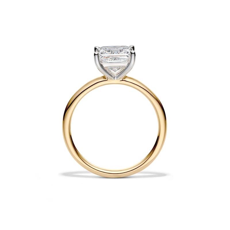 Lab Grown Diamond Princess-Cut Solitaire Engagement Ring in 14K Yellow Gold (2 ct.) – Image 2 of 4