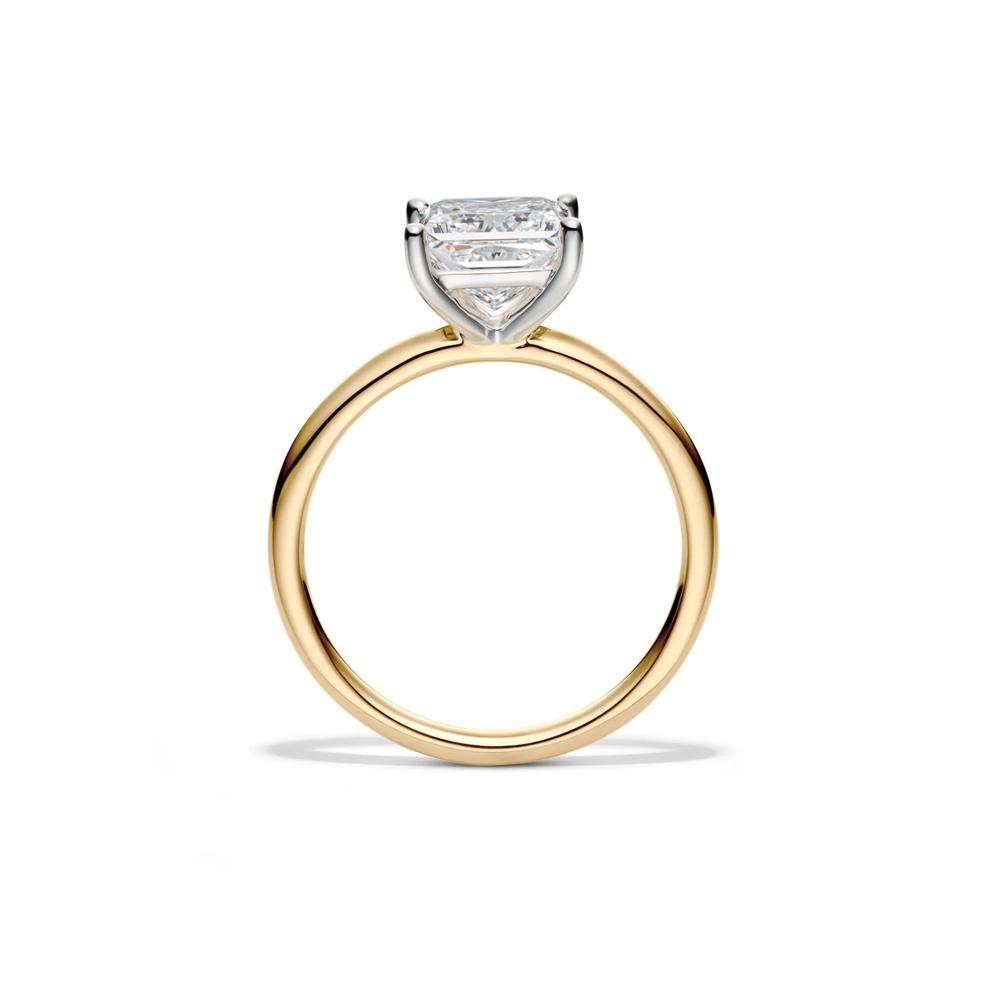 Lab Grown Diamond Princess-Cut Solitaire Engagement Ring in 14K Yellow Gold (2 ct.) – Image 2 of 4