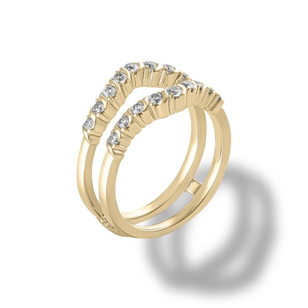 Diamond Insert Ring in 10K Yellow Gold (1/2 ct. tw.) – Image 3 of 4