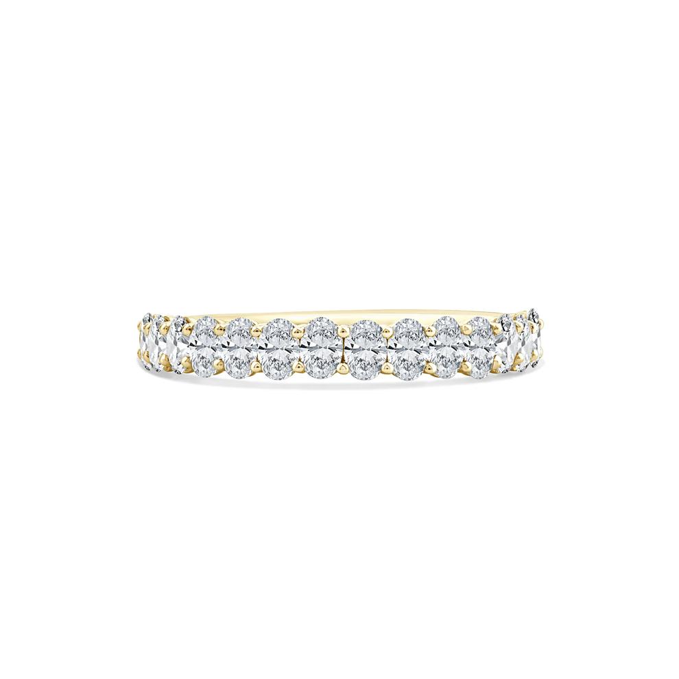 Lab Grown Diamond Oval Anniversary Band in 14K Yellow Gold (1 ct. tw.) – Image 1 of 4