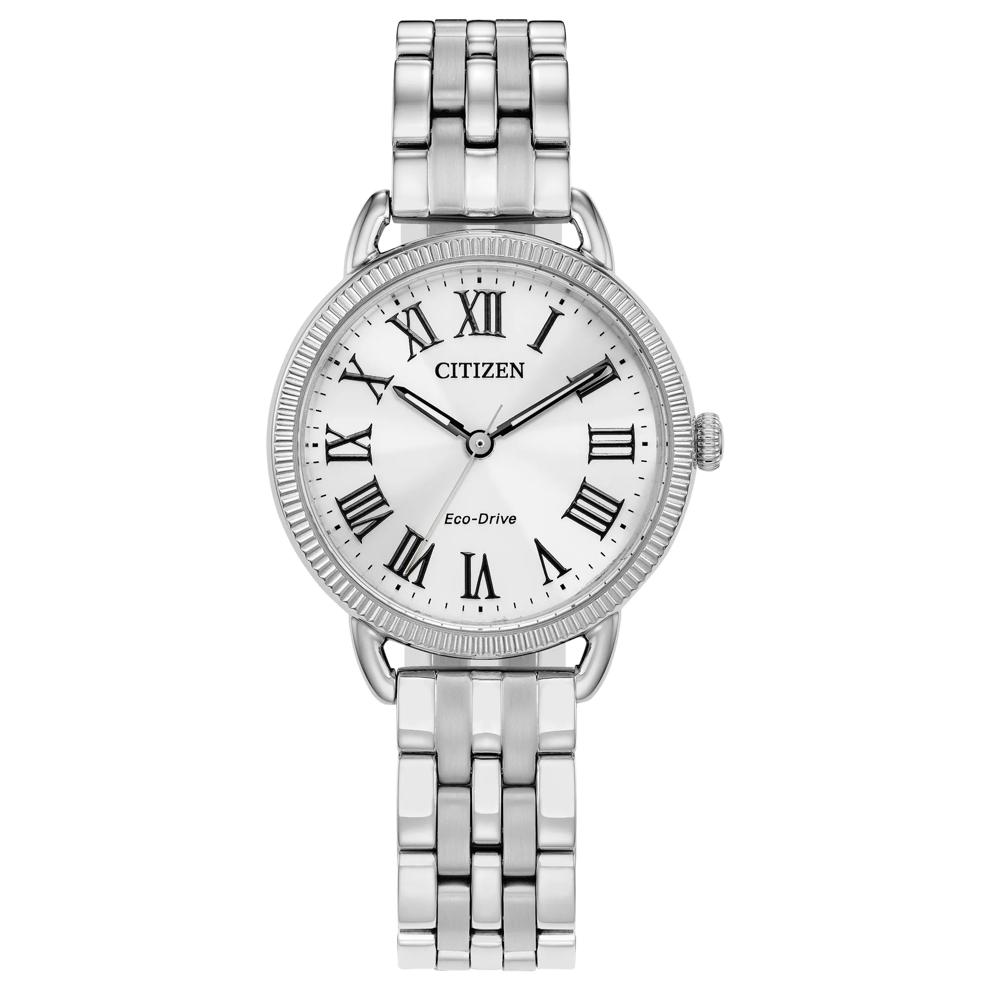 Ladies Coin-Edge Watch in Stainless Steel – Image 1 of 3