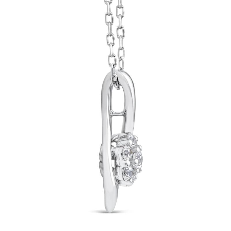 Lab Grown Diamond Necklace in 10K White Gold &#40;1/3 ct. tw.&#41; – Image 2 of 3