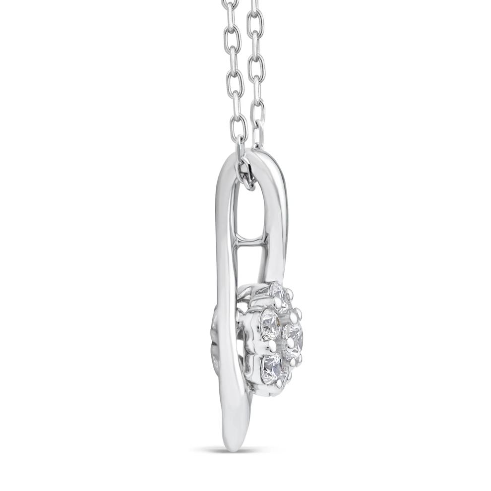 Lab Grown Diamond Necklace in 10K White Gold (1/3 ct. tw.) – Image 2 of 3