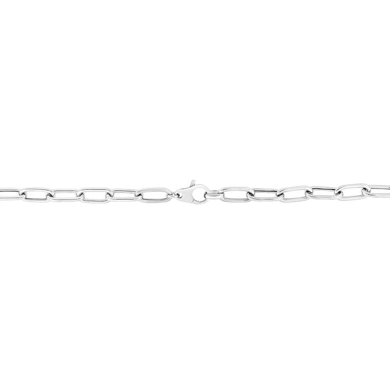 Paperclip Chain Necklace in Sterling Silver, 18&quot; – Image 3 of 4