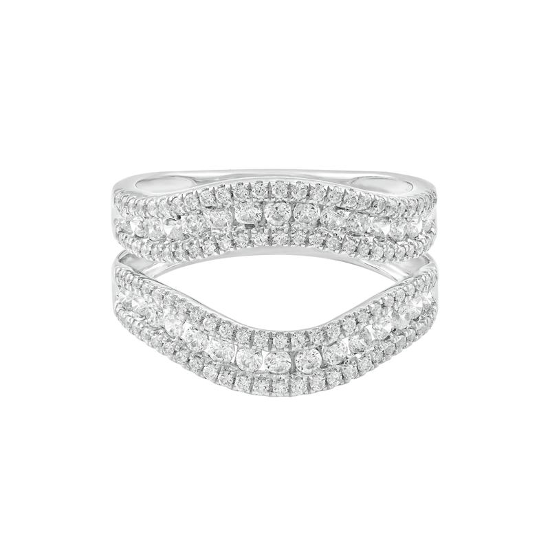 Diamond Contour Ring Insert in 14K White Gold &#40;1 ct. tw.&#41; – Image 1 of 3
