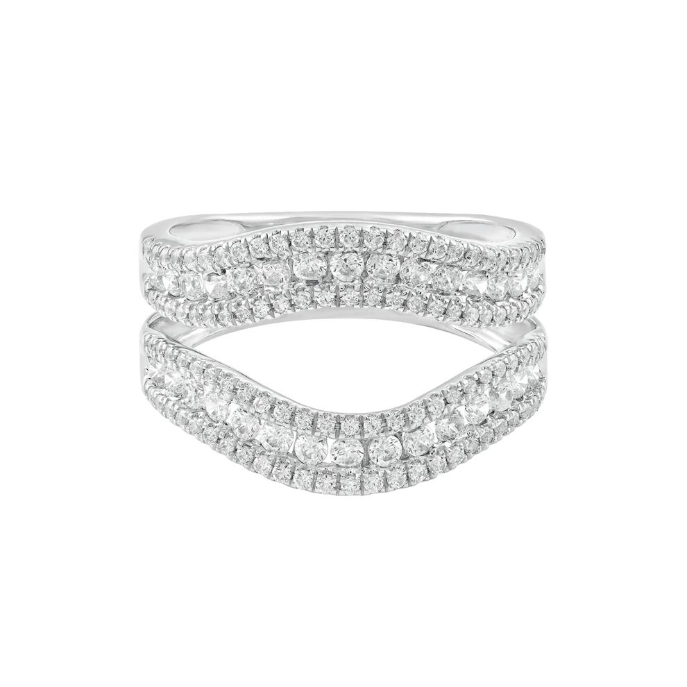 Diamond Contour Ring Insert in 14K White Gold (1 ct. tw.) – Image 1 of 3