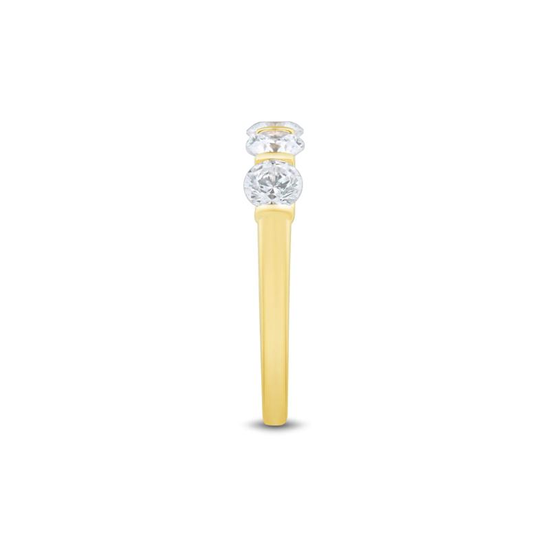 Lab Grown Diamond Bar Set Band in 14K Yellow Gold &#40;1 1/2 ct. tw.&#41; – Image 3 of 3