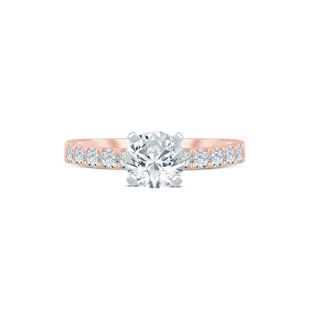 Diamond Semi-Mount Engagement Ring in 14K White and Rose Gold (1/2 ct. tw.) (Setting Only) – Image 1 of 6