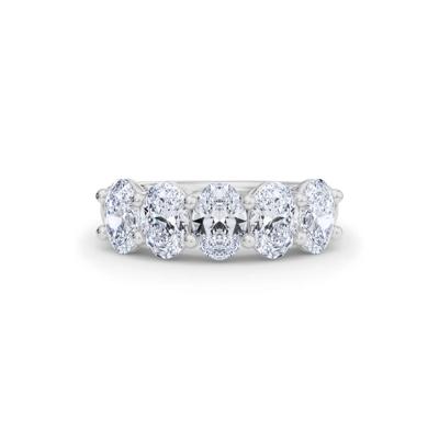 Lab Grown Diamond Five-Stone Anniversary Band in 14K White Gold (3 ct. tw.)