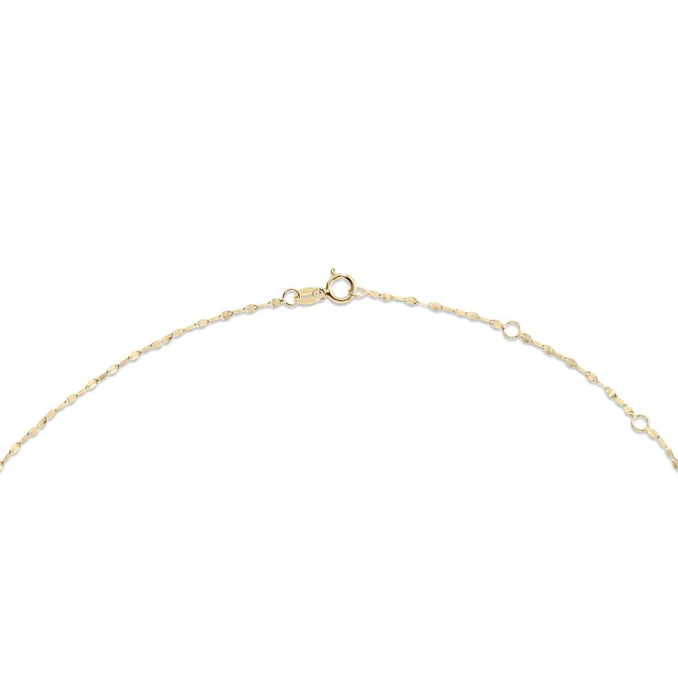 Diamond Heart Pendant Mirror Chain Necklace in 10K Yellow Gold (1/4 ct. tw.) – Image 2 of 4