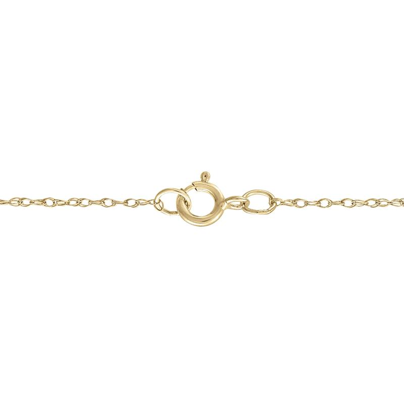 Emerald Cross Pendant in 10K Yellow Gold – Image 3 of 3