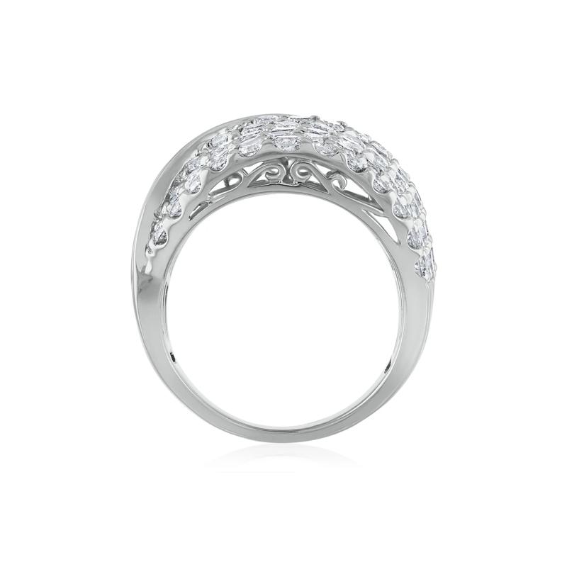 Diamond Woven Band in 10K White Gold &#40;4 ct. tw.&#41; – Image 2 of 4