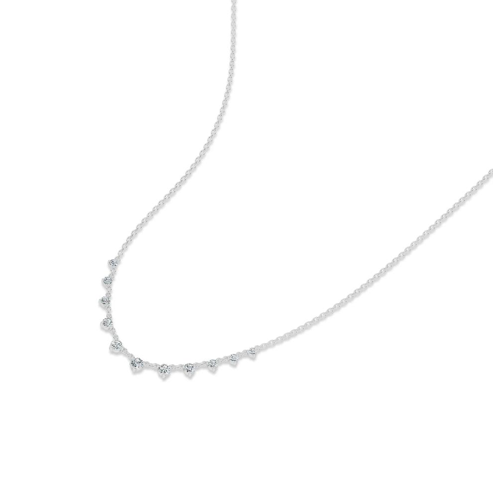 Lab Grown Diamond Frontal Necklace in 10K White Gold (1 ct. tw.) – Image 4 of 4