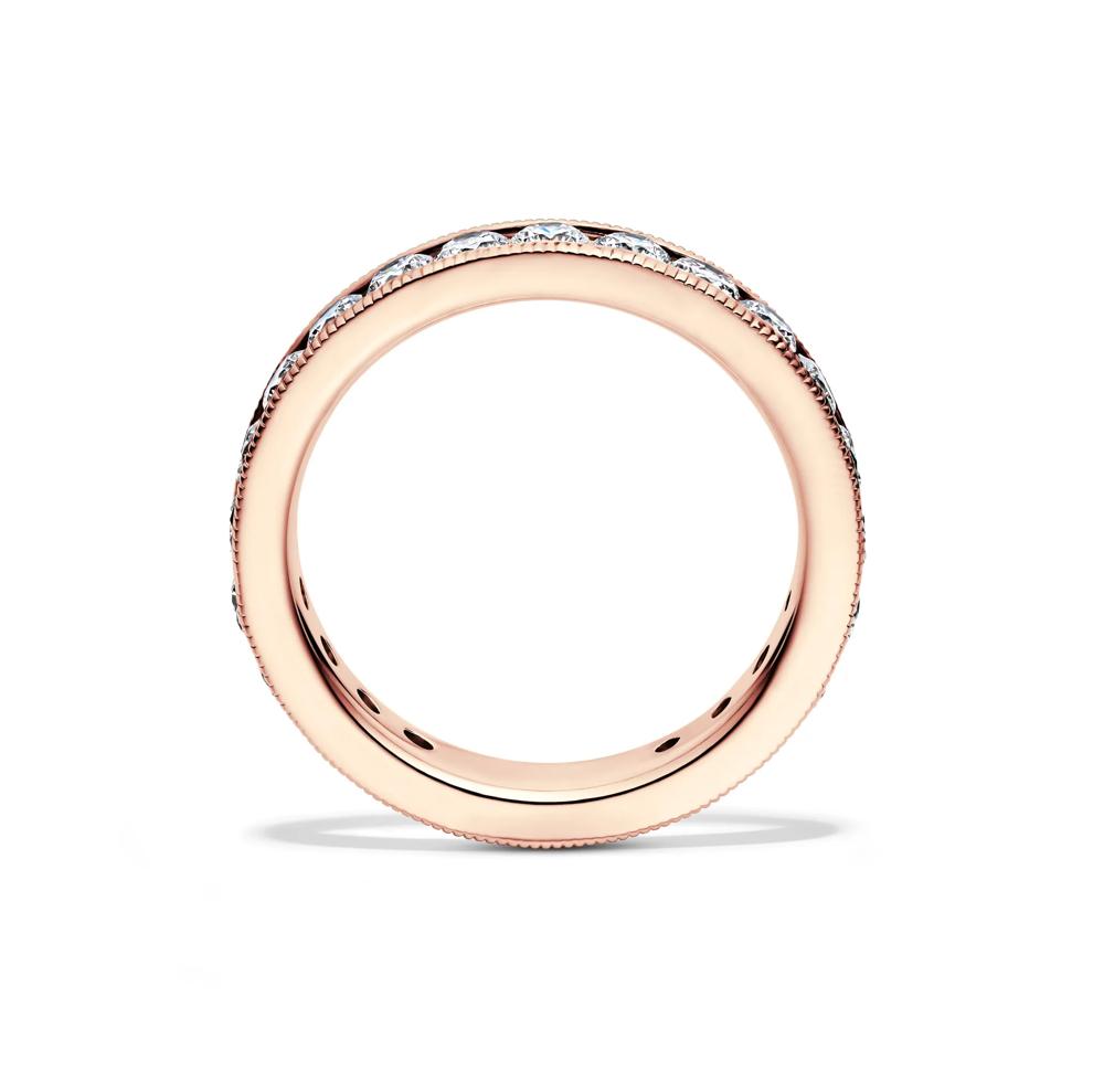 Diamond Channel Milgrain Eternity Band in 14K Rose Gold (1 5/8 ct. tw.) – Image 2 of 4