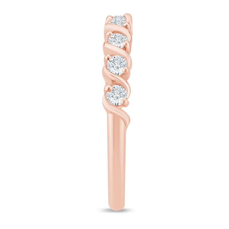 Lab Grown Diamond S-Link Open Band in 14K Rose Gold &#40;1/3 ct. tw.&#41; – Image 3 of 3