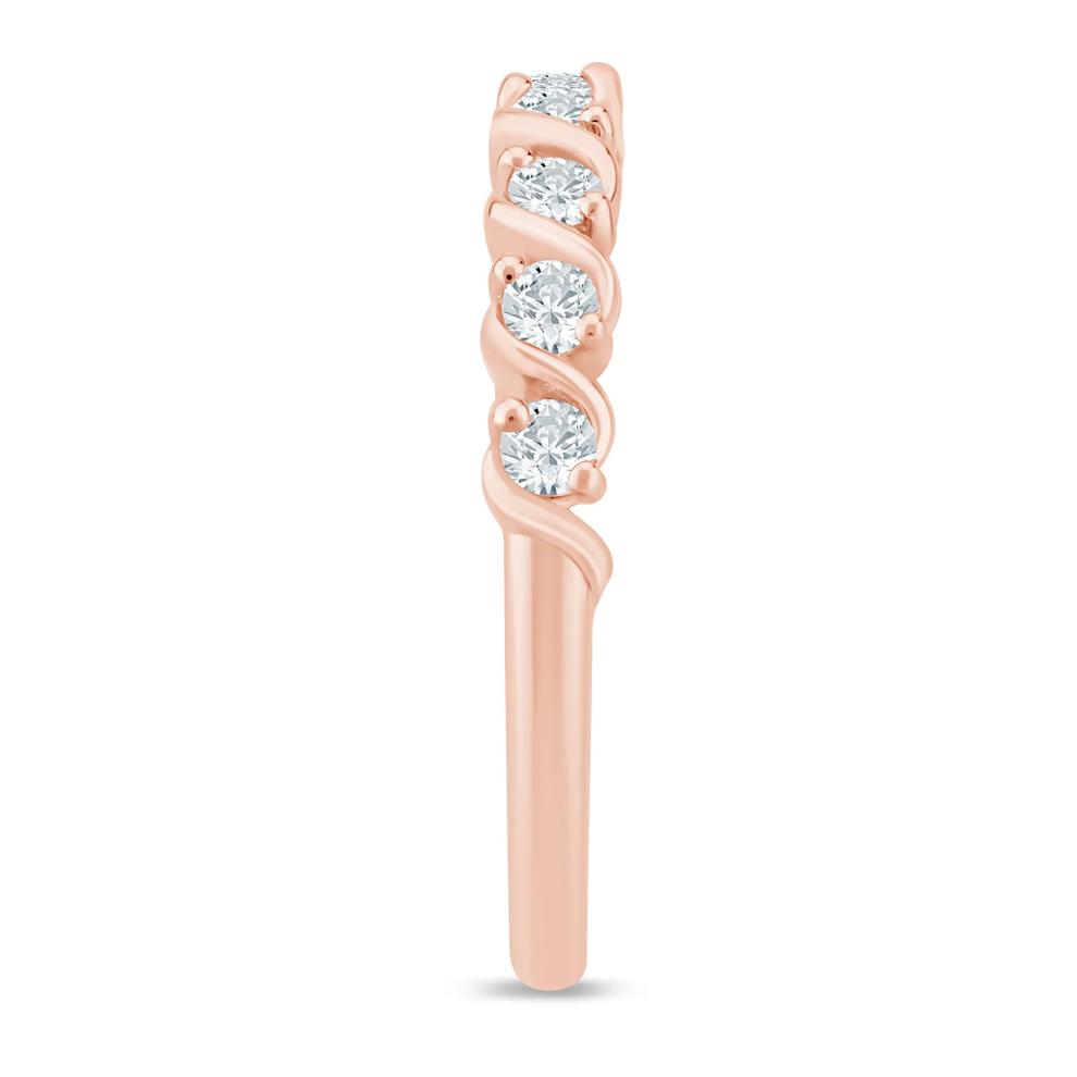 Lab Grown Diamond S-Link Open Band in 14K Rose Gold (1/3 ct. tw.) – Image 3 of 3