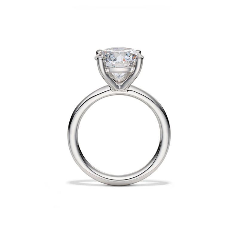 Lab Grown Diamond Round Solitaire Engagement Ring in 14K White Gold (4 ct.) – Image 2 of 4