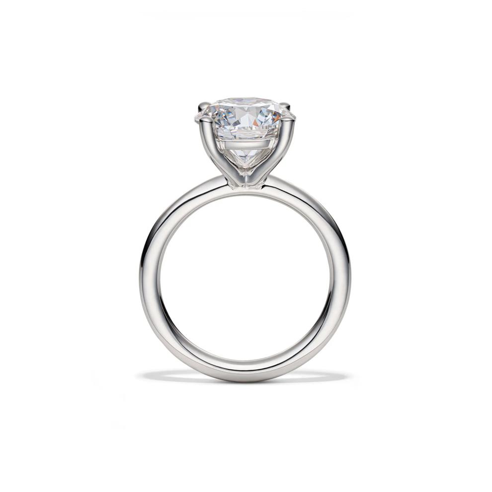 Lab Grown Diamond Round Solitaire Engagement Ring in 14K White Gold (4 ct.) – Image 2 of 4