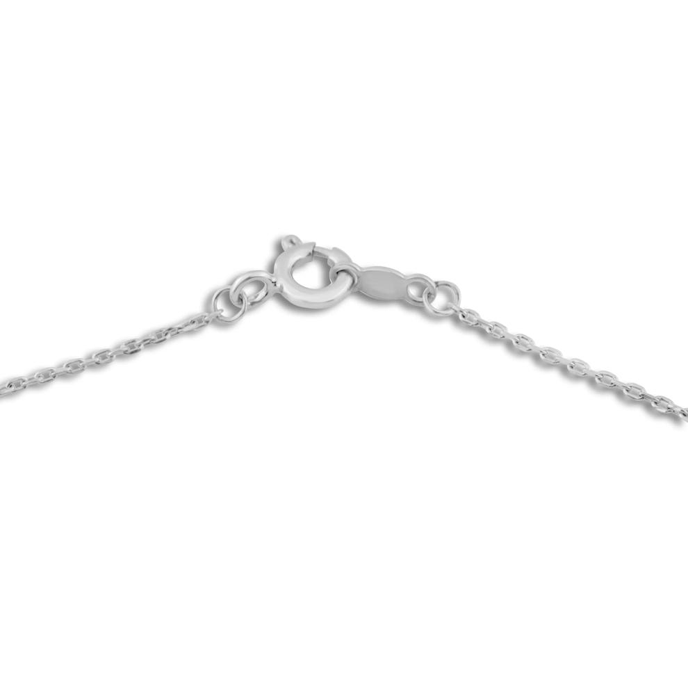 Diamond Baguette Center Pendant Necklace in 10K White Gold (1/3 ct. tw.) – Image 2 of 4