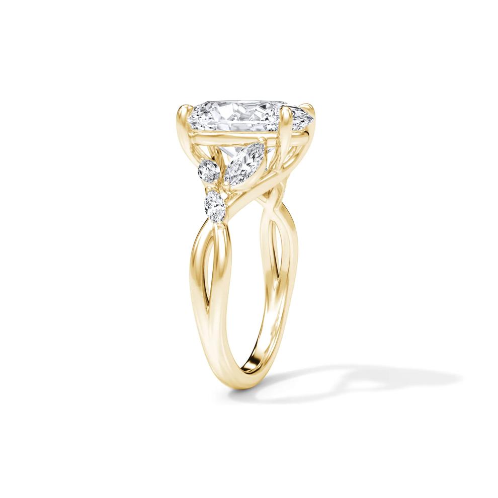 Lab Grown Diamond Oval Engagement Ring in 14K Yellow Gold (4 1/2 ct. tw.) – Image 3 of 4