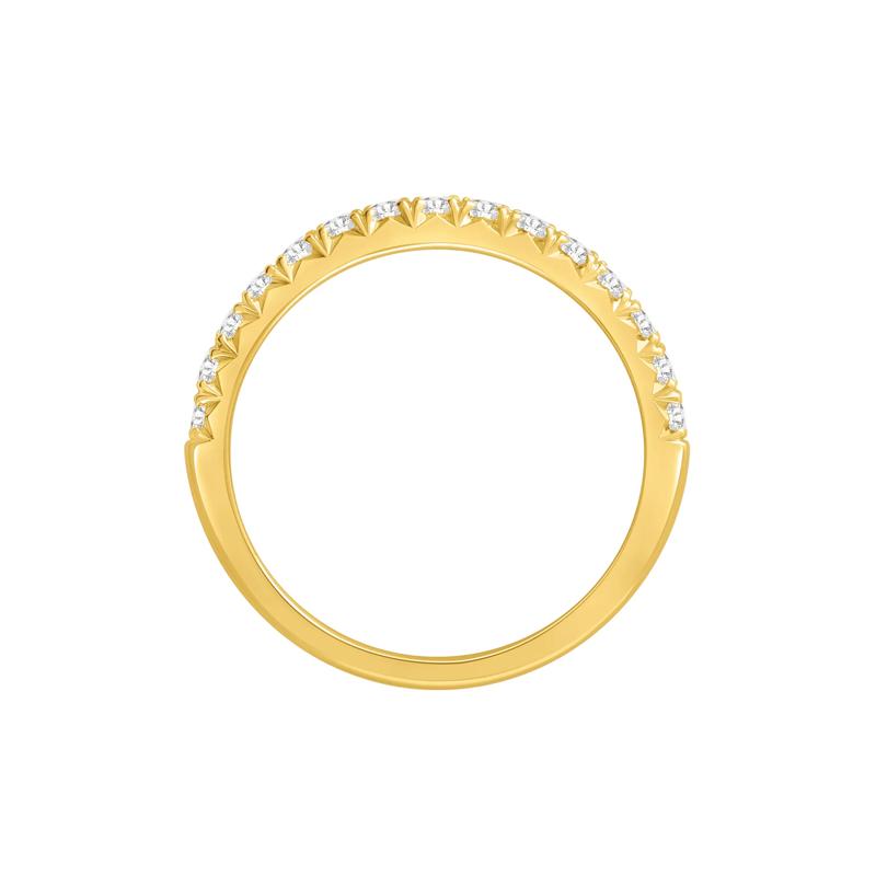 Lab Grown Diamond Anniversary Band in 14K Yellow Gold &#40;1/2 ct. tw.&#41; – Image 2 of 3