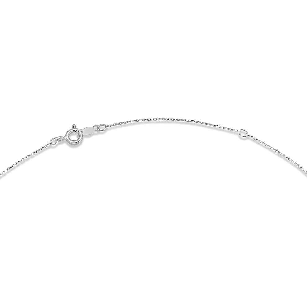 Diamond Three-Line Drop Pendant Necklace in 14K White Gold (1/2 ct. tw.) – Image 2 of 4