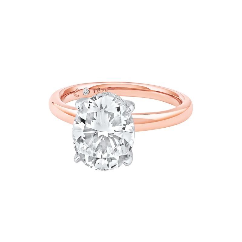 Bennett Lab Grown Diamond Engagement Ring in 14K Rose Gold &#40;3 1/5 ct. tw.&#41;  – Image 5 of 5