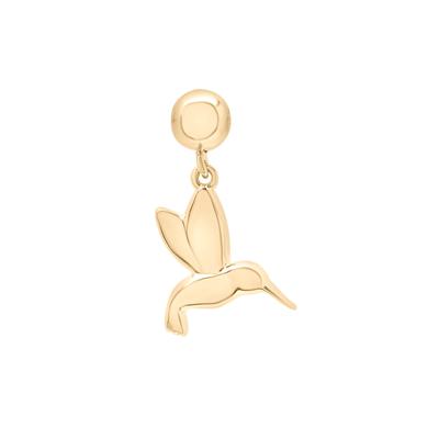 Hummingbird Bead Charm in Vermeil