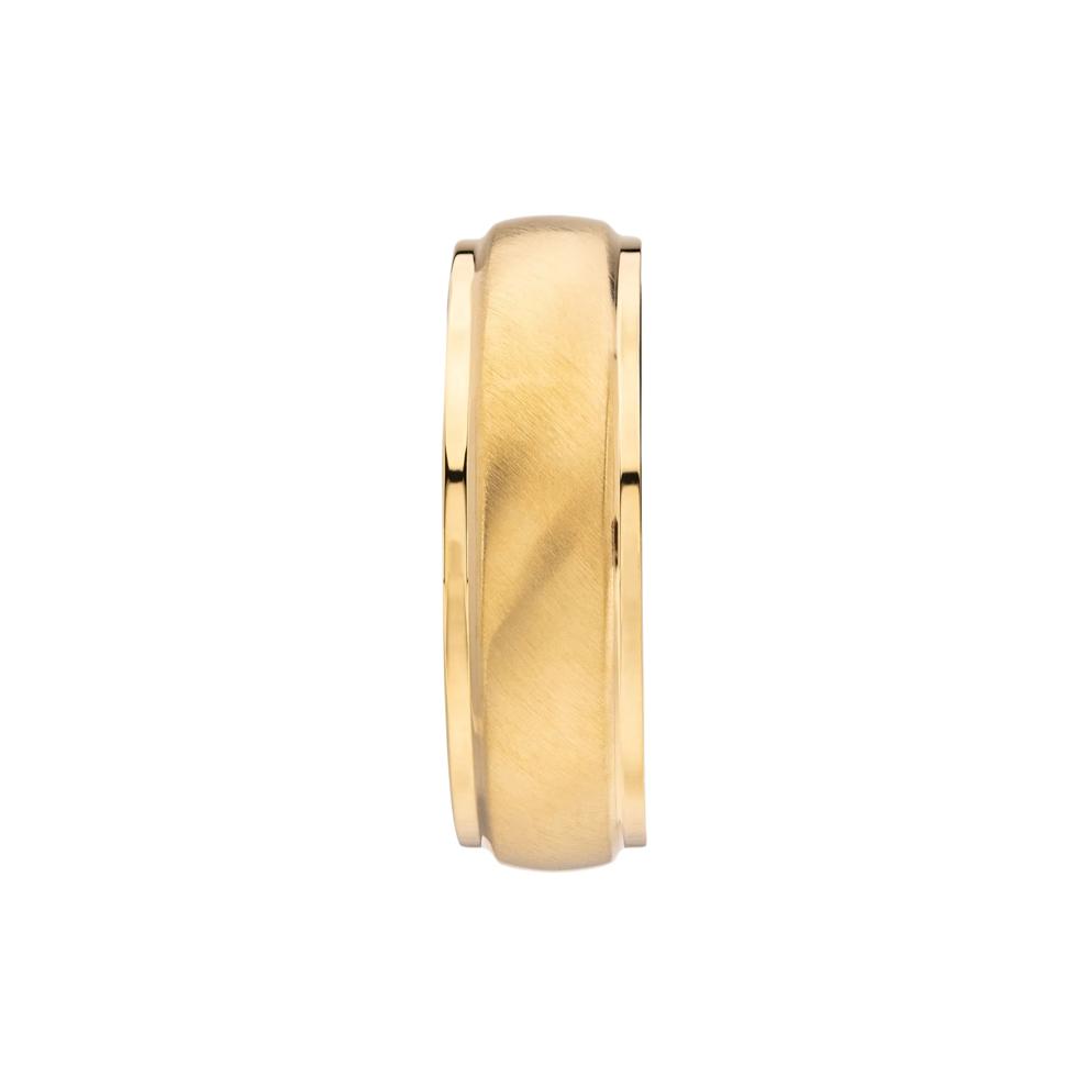 Men's Step-Down Band in 10K Yellow Gold – Image 3 of 3