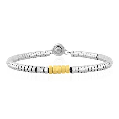 Men's Geometric Bead Bracelet in Stainless Steel