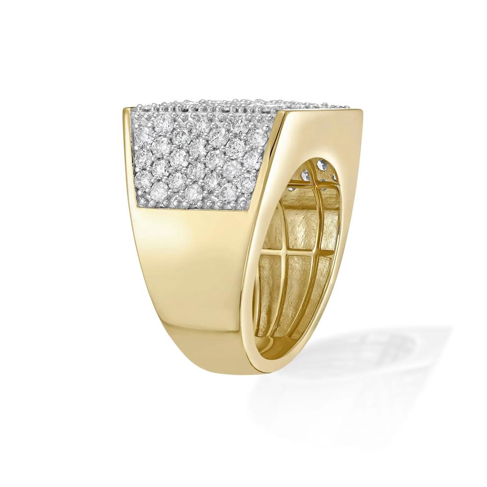 Men's Diamond Multi-Row Band in 10K Yellow Gold (4 ct. tw.) – Image 3 of 4
