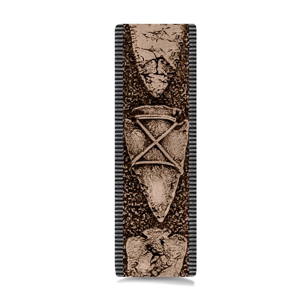 Men&rsquo;s Arrowhead Wedding Band, 7.5MM – Image 3 of 3