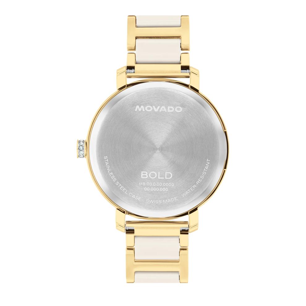 Ladies' Evolution Watch in Gold-Tone Stainless Steel and Taupe Ceramic – Image 3 of 3