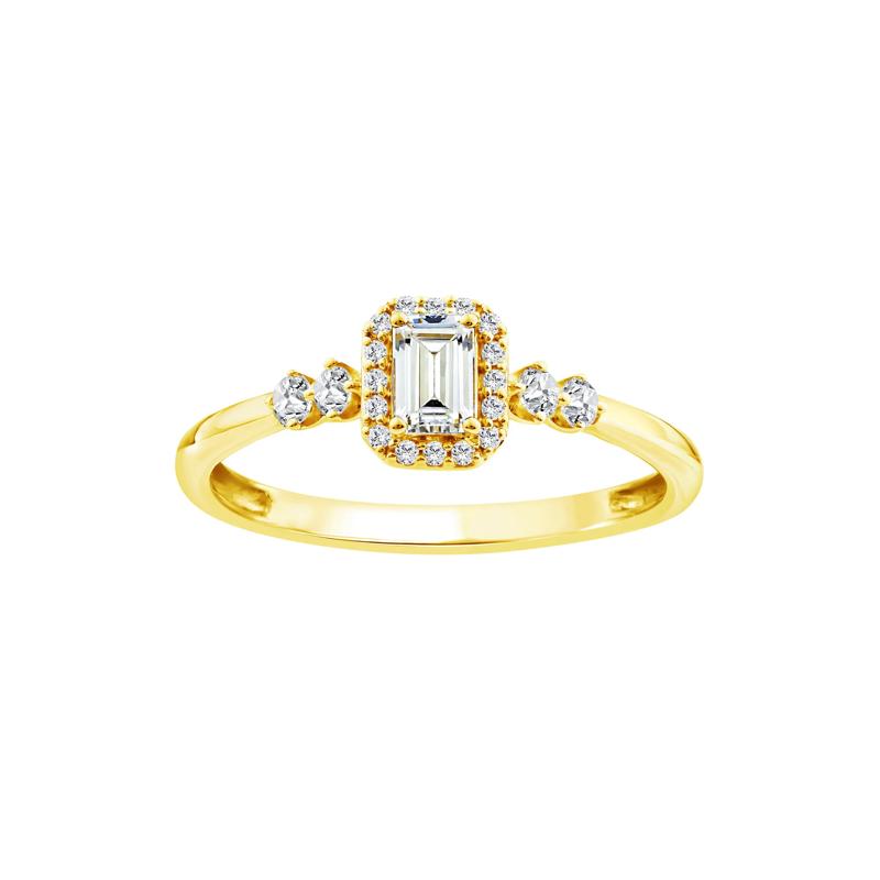 Lab Grown Diamond Promise Ring in 10K Yellow Gold &#40;1/2 ct. tw.&#41; – Image 1 of 3
