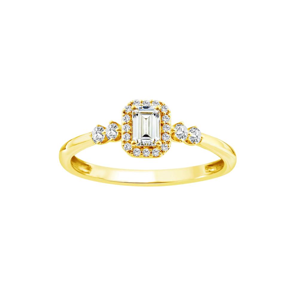 Lab Grown Diamond Promise Ring in 10K Yellow Gold (1/2 ct. tw.) – Image 1 of 3