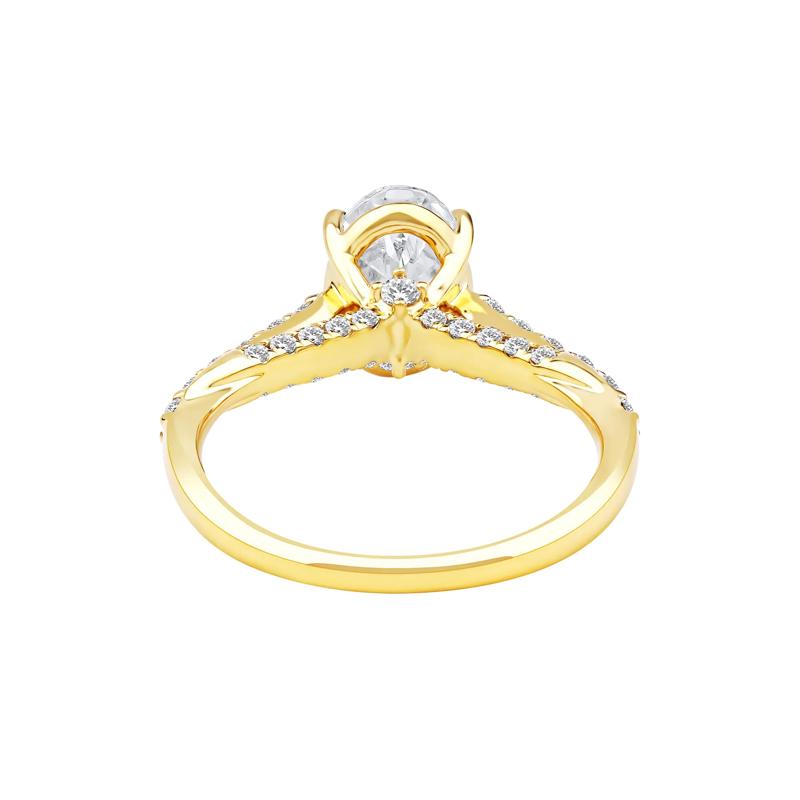 Daphne Lab Grown Diamond Engagement Ring in 18K Yellow Gold &#40;2 1/2 ct. tw.&#41; – Image 4 of 5