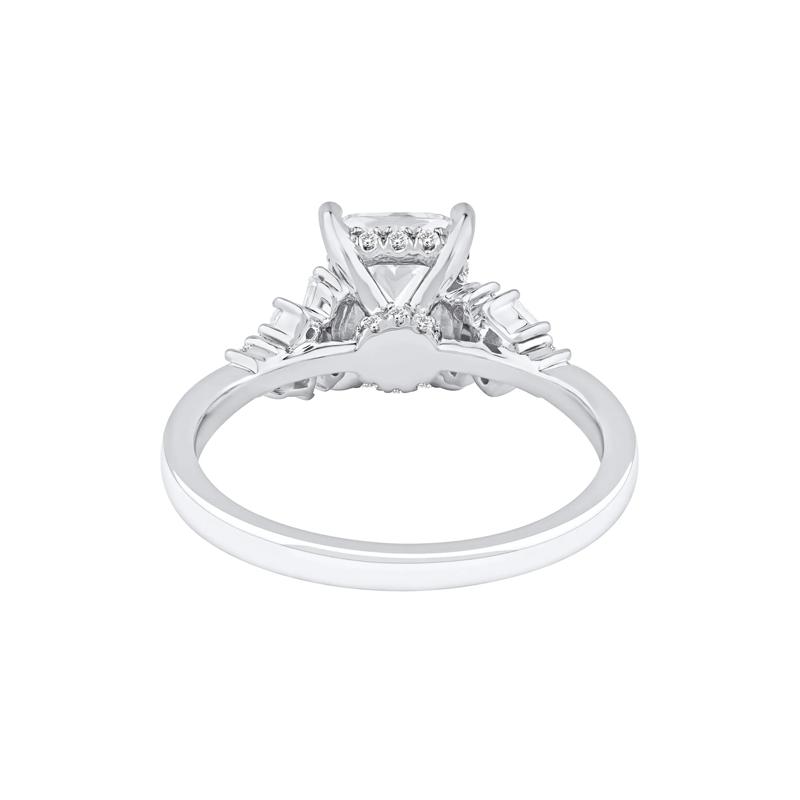 Jolie Lab Grown Diamond Radiant-Cut Engagement Ring in 14K White Gold &#40;2 3/8 ct. tw.&#41; – Image 4 of 5