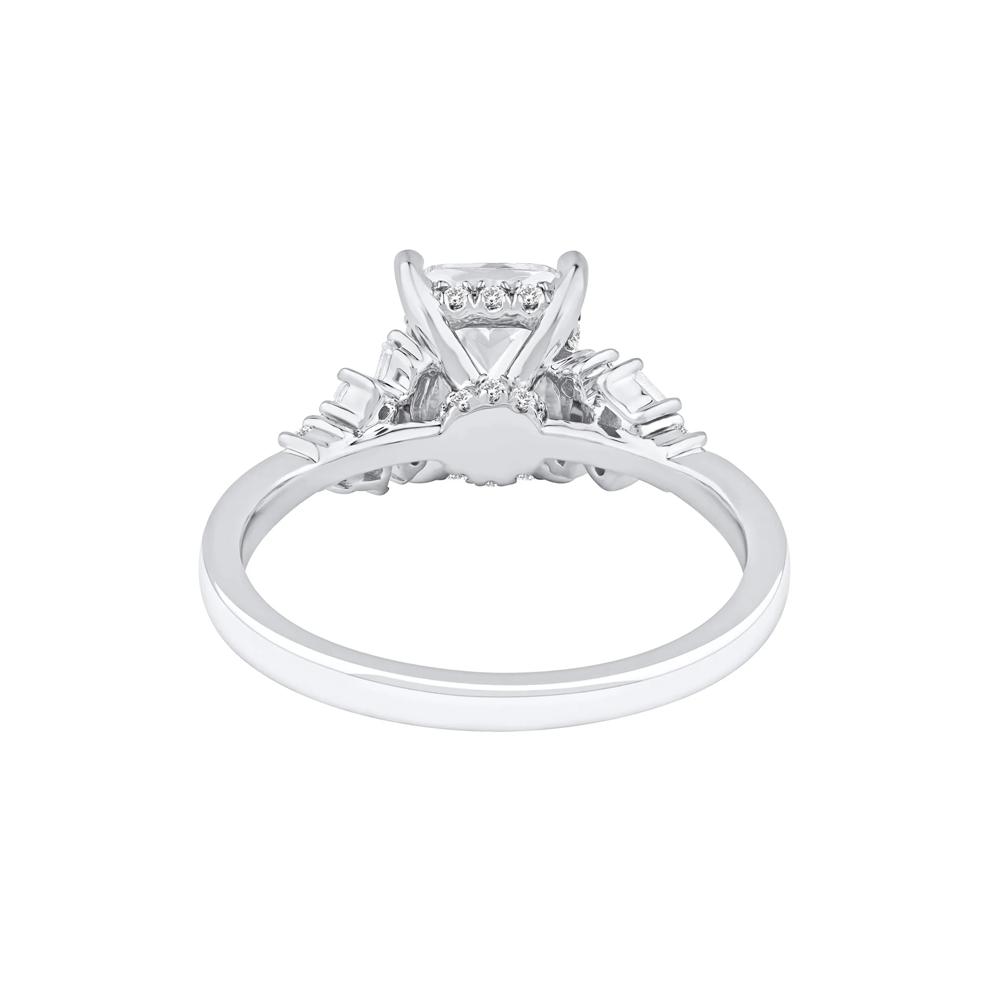 Jolie Lab Grown Diamond Radiant-Cut Engagement Ring in 14K White Gold (2 3/8 ct. tw.) – Image 4 of 5