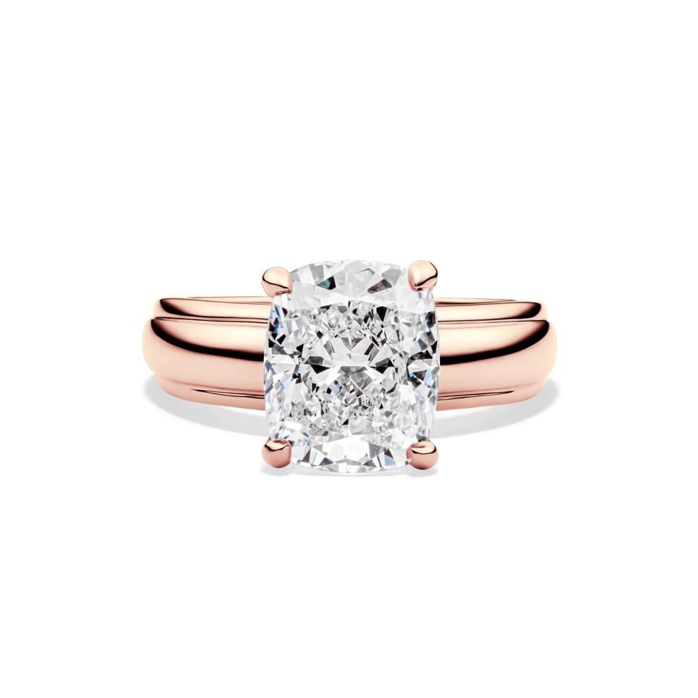 Maeve Lab Grown Diamond Elongated Cushion Engagement Ring in 14K Rose Gold (4 ct. tw.) – Image 1 of 4